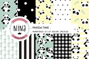 Download Panda Digital Paper, Panda Bear Wrapping - Premium Resources